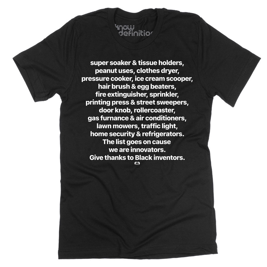 Give Thanks to Black Inventors T-shirt