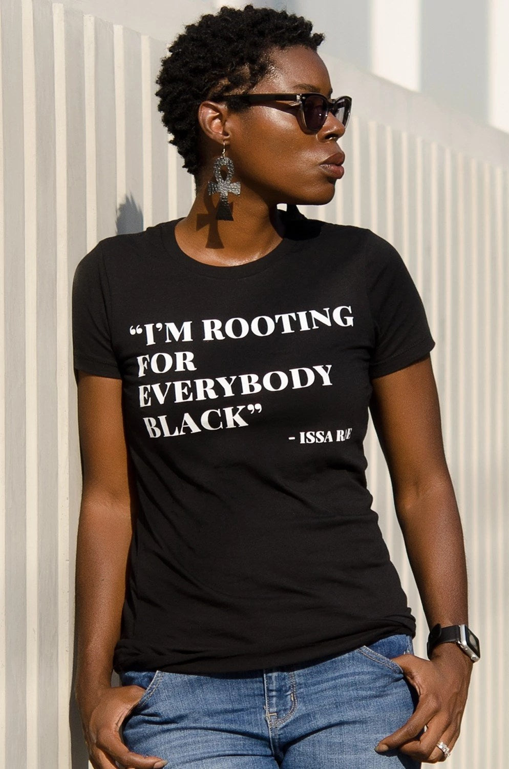 I&#39;m Rooting for Everybody Black T-shirt