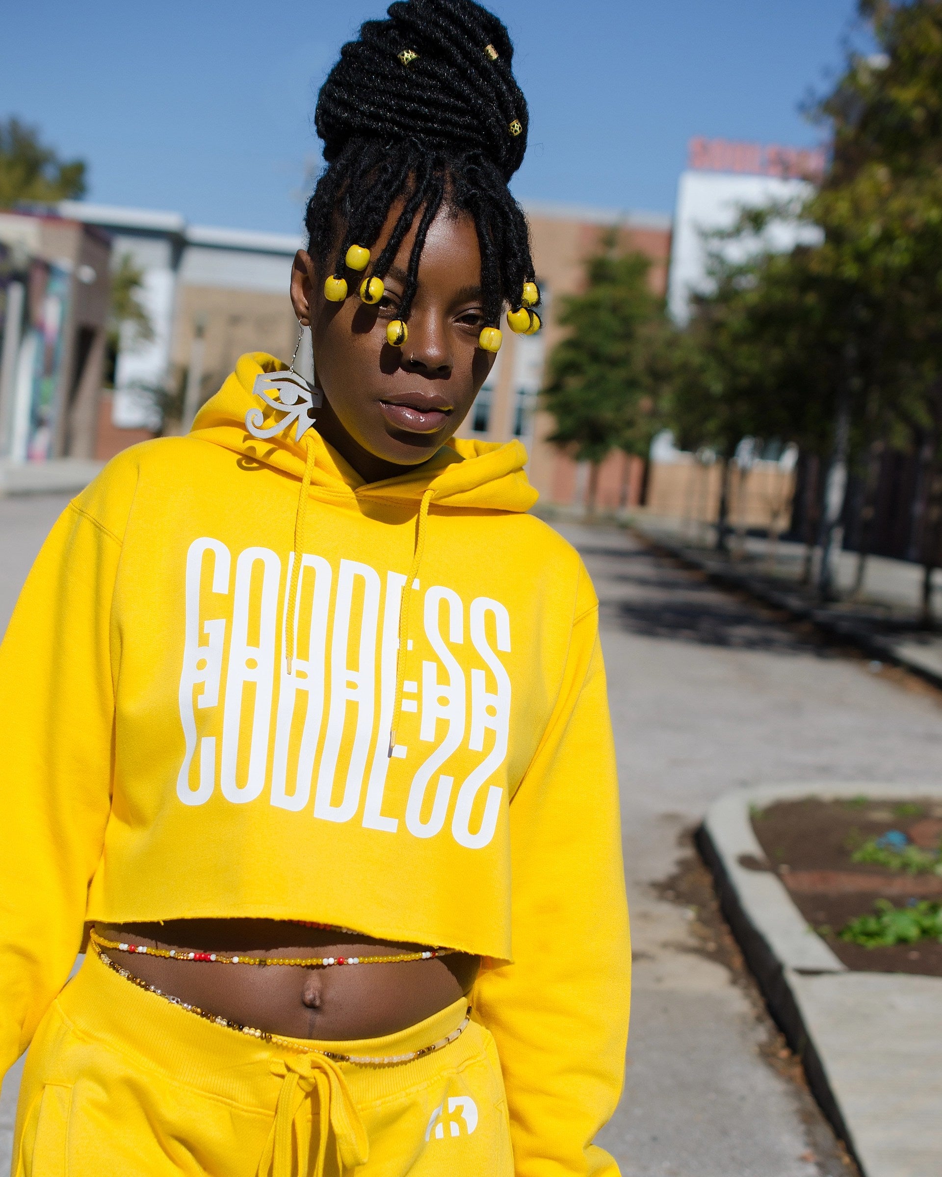 Yellow Sun Goddess Hoodie