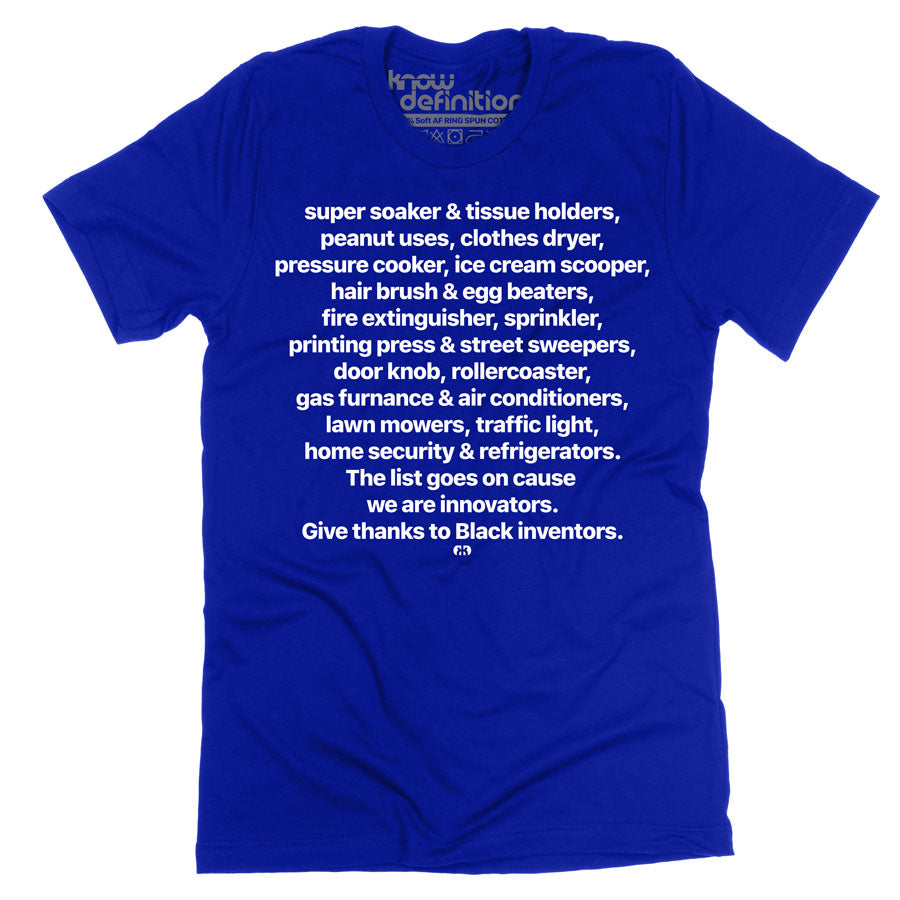 Give Thanks to Black Inventors T-shirt