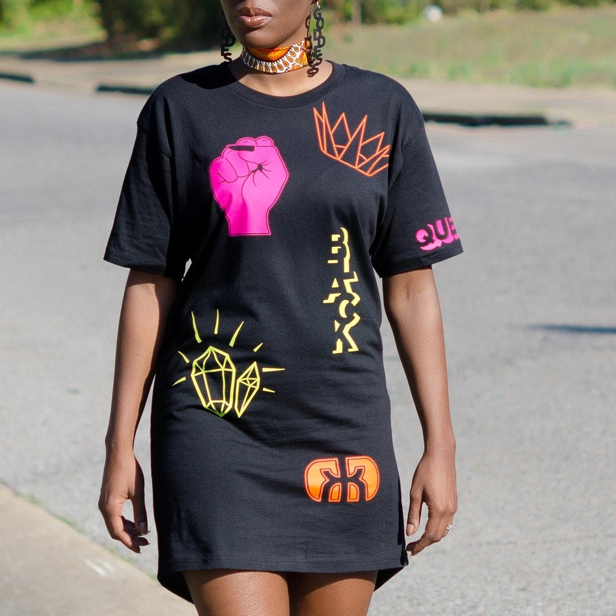 Black Woman Magic T-Shirt Dress Small Black Woman Magic T-Shirt Dress Small