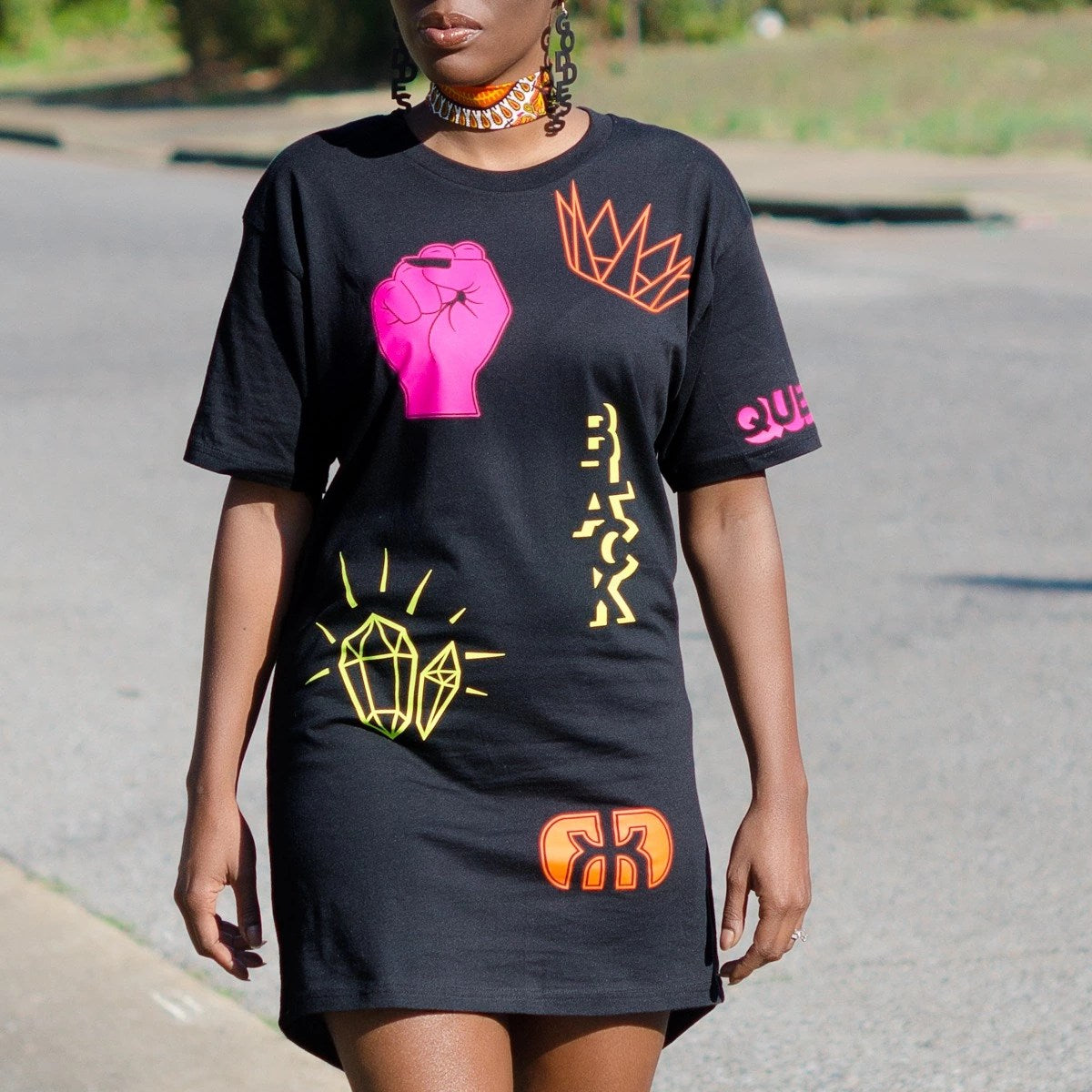 Black Woman Magic T-shirt Dress