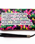 Affirmation Money Bag Wristlet Wallet