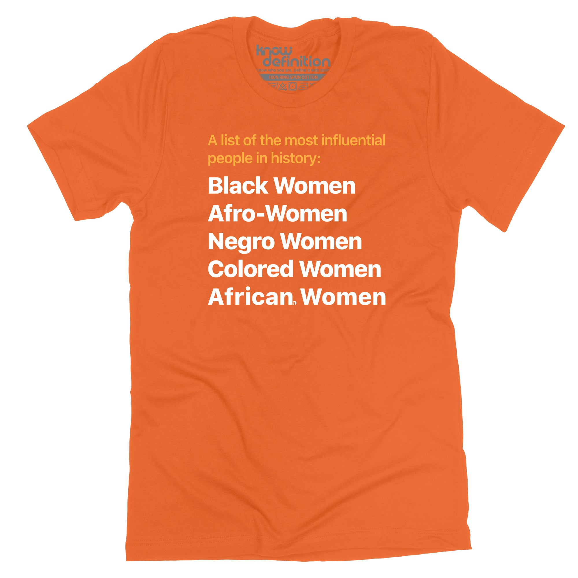 Most Influential in History T-shirt