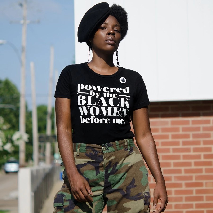 Powered by the Black Women Before Me Shirt