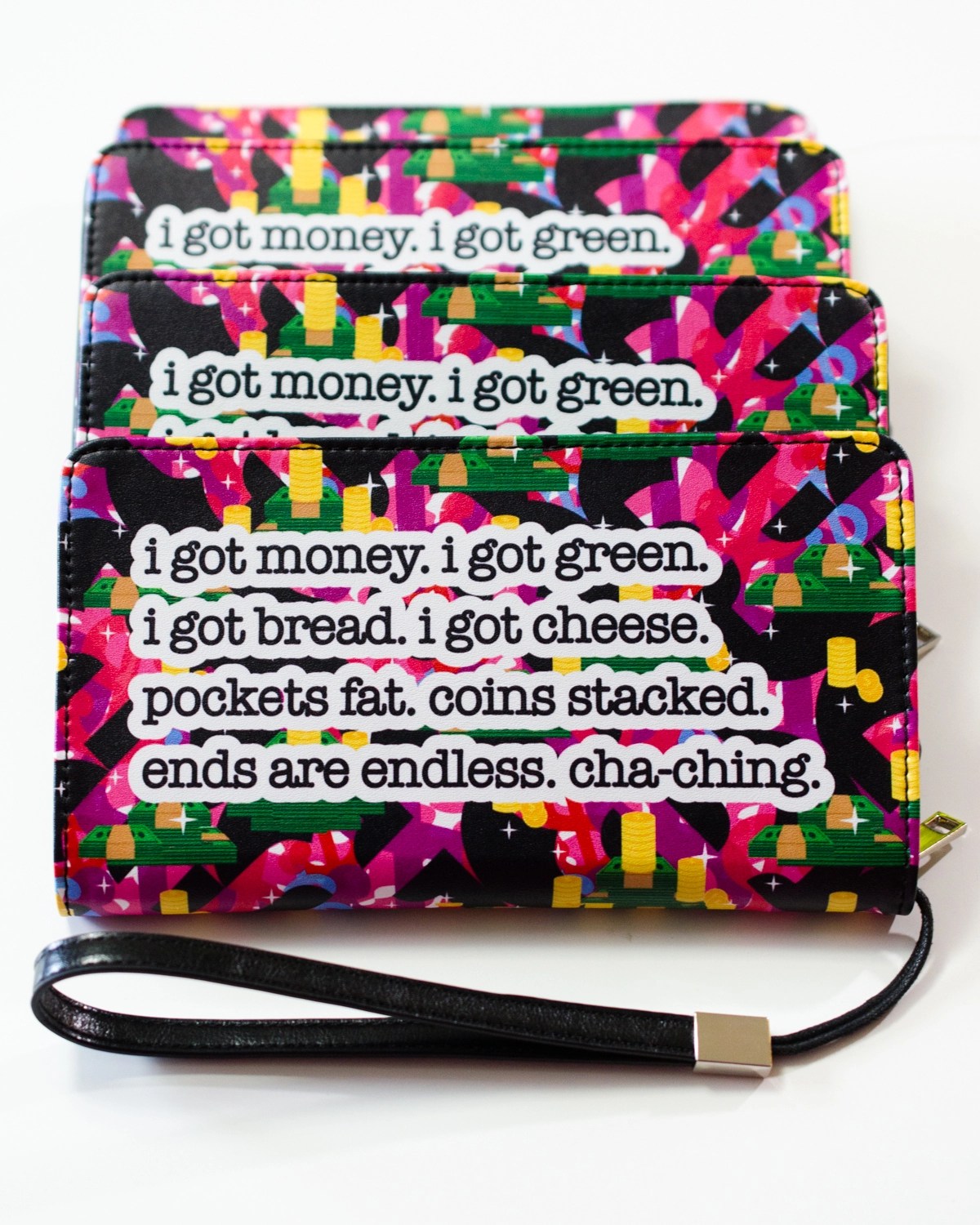 Affirmation Money Bag Wristlet Wallet