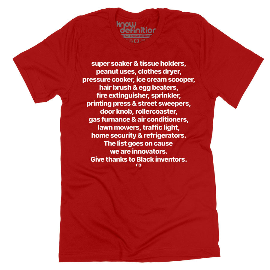 Give Thanks to Black Inventors T-shirt