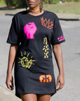 Black Woman Magic T-shirt Dress