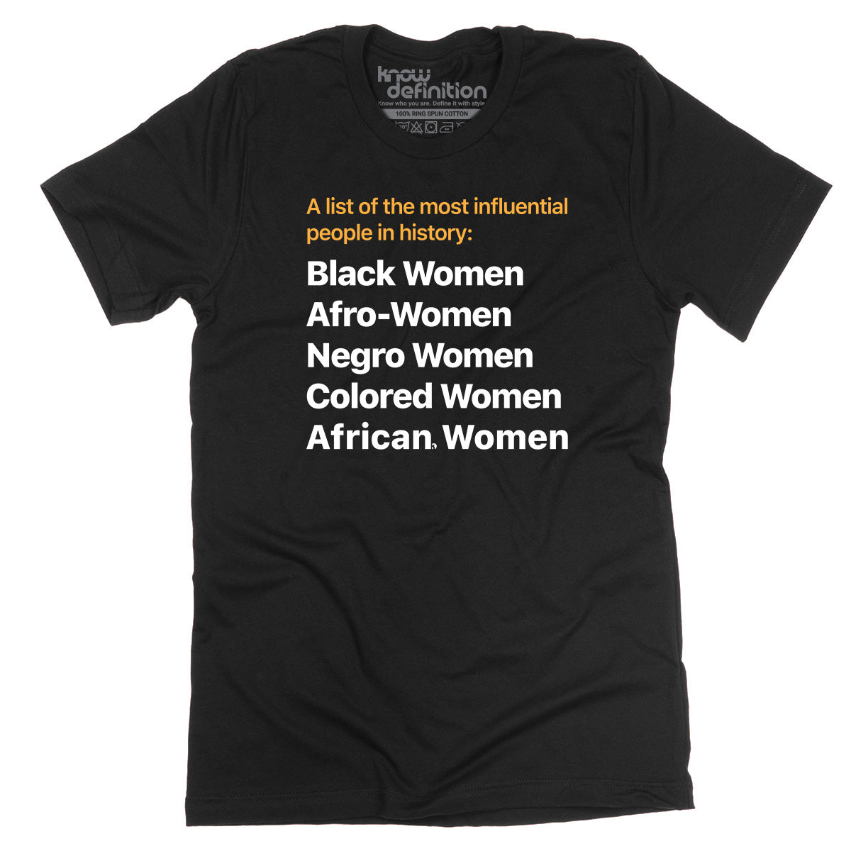 Most Influential in History T-shirt